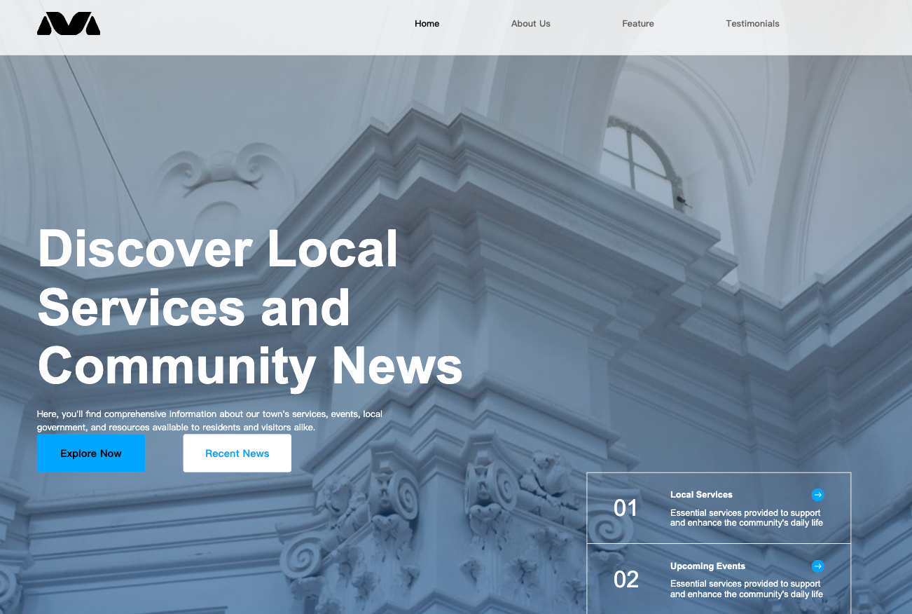 Technology landingpage