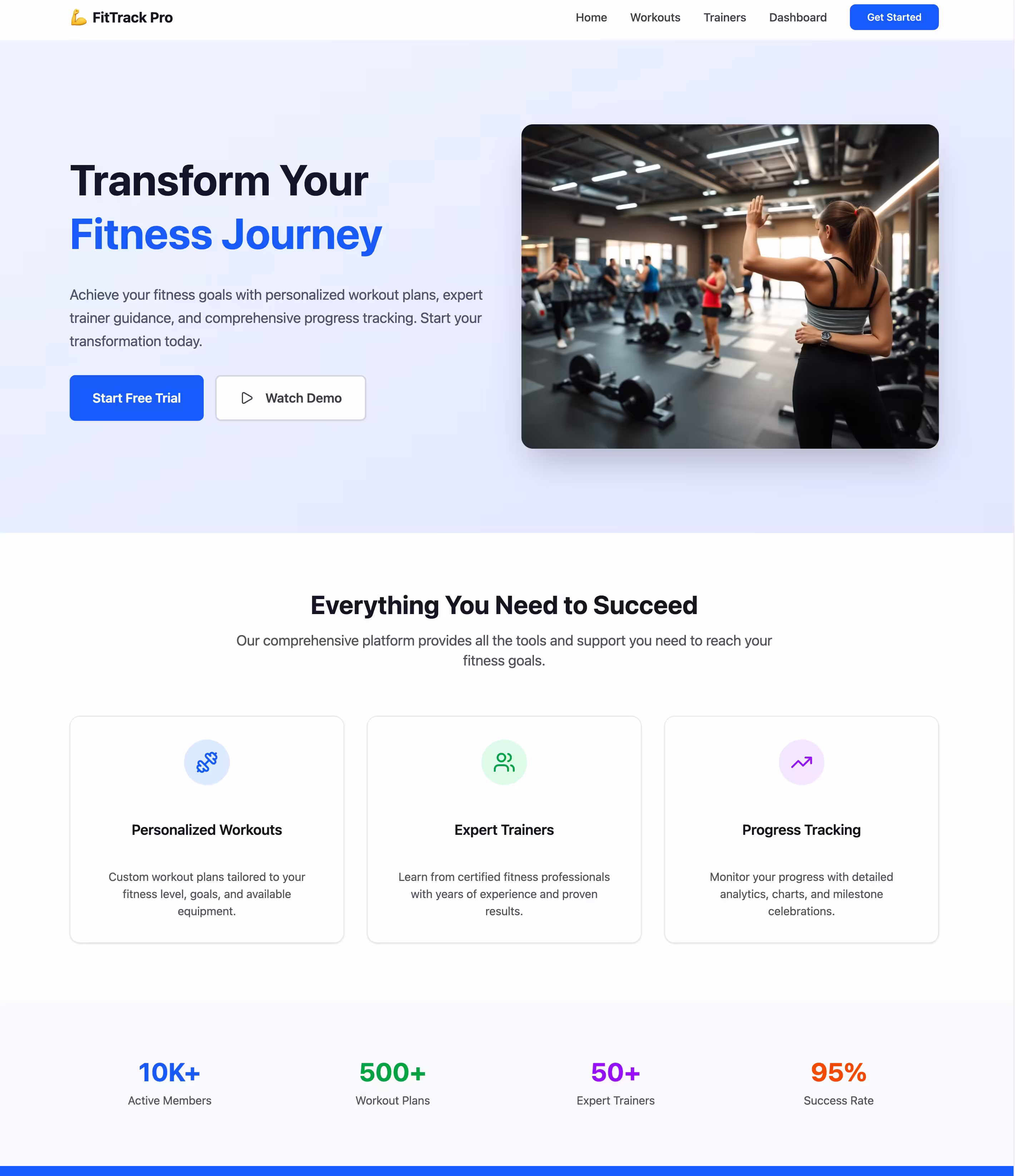 FitTrack Pro - Your Personal Fitness Journey