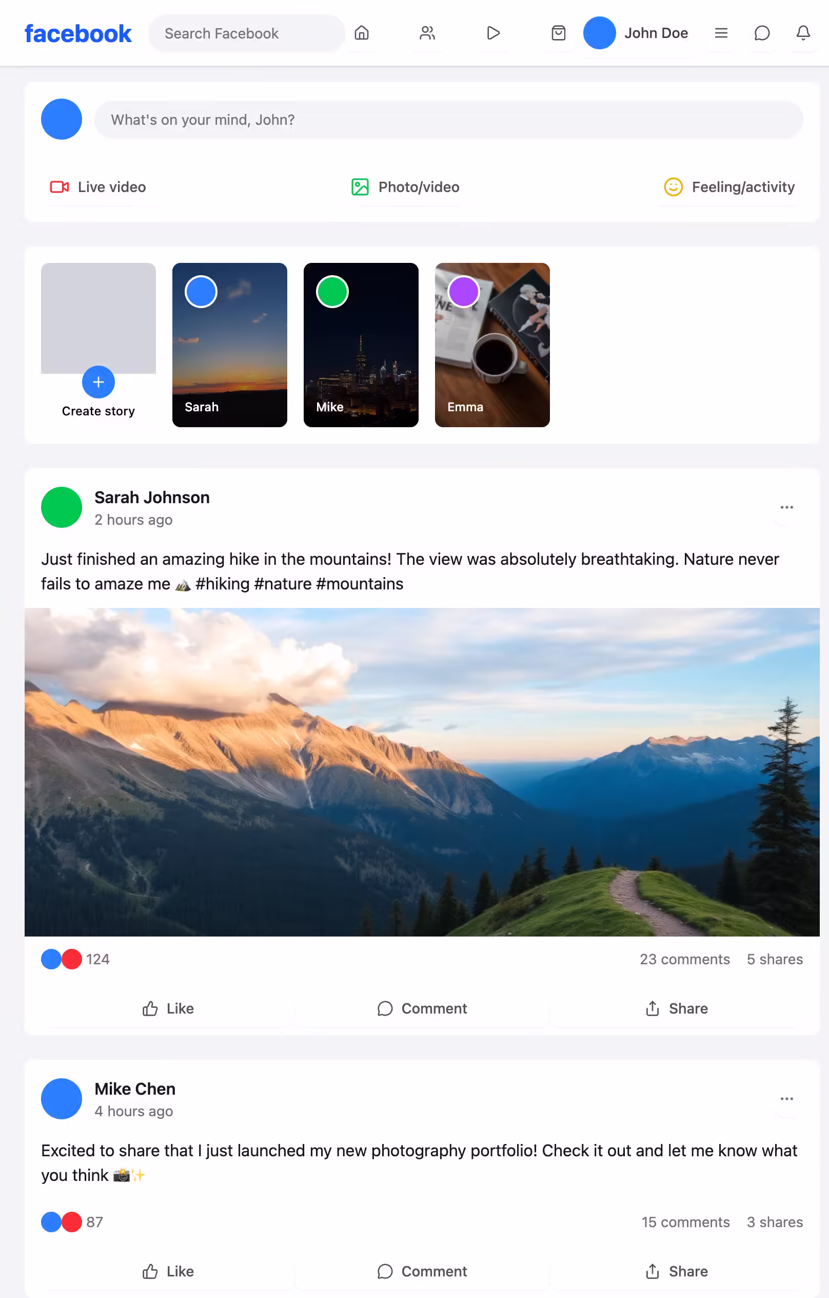 Facebook Clone